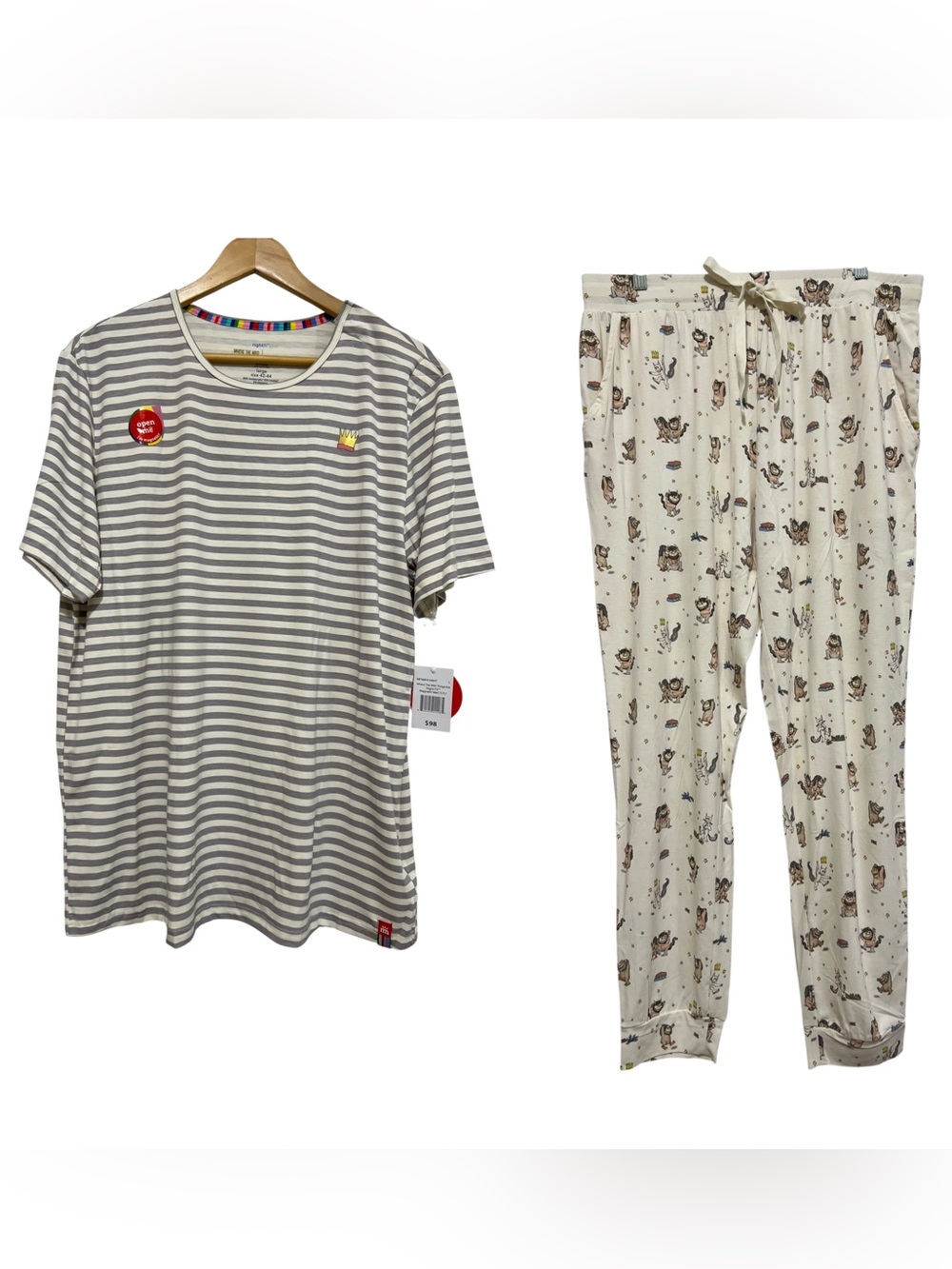 Magnetic Me Pajama Pant Set Right Fit Where The Wild Things Are Women’s Large